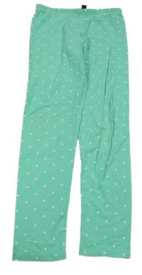 Zelené puntíkaté legíny Tchibo