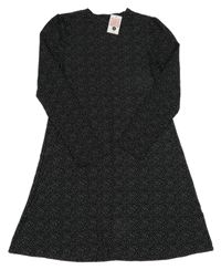 Nové - Černé puntíkaté šaty Matalan