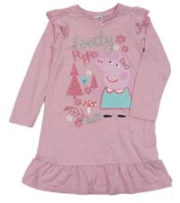 Růžová noční košile s Peppou