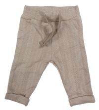 Starorůžové vzorované teplákové kalhoty 