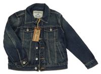 Nové - tmavomodrá riflová bunda 