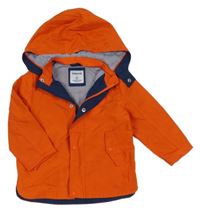 Oranžová šusťáková jarní bunda s kapucí Mayoral