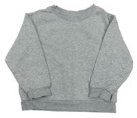 Šedá melírovaná mikina H&M