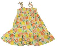 Meruňkové lehké šaty s ovocem Primark