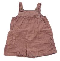 Růžové manšestrové laclové kraťasy Nutmeg