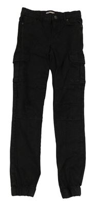 Černé cargo cuff skinny rifle Only 