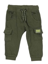 Khaki cargo tepláky C&A