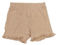 Pudrové elastické kraťasy s volánky H&M