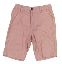 Světlerůžové chino plátěné kraťasy Denim Co.