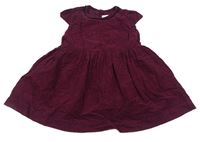 Vínové manšestrové šaty Mamas&Papas