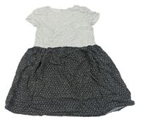 Bílo-černé šaty se srdíčky H&M