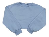 Světlemodrá crop mikina Shein