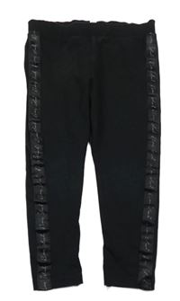 Černé legíny s nápisy River Island