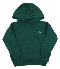 Tmavozelená mikina s dinem a kapucí Next