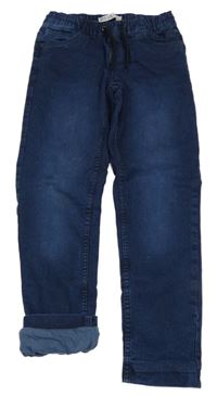 Tmavomodré podšité teplákové rifle Pocopiano