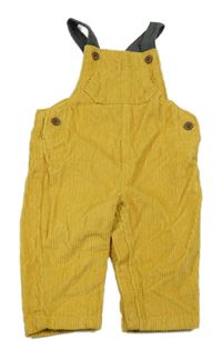 Hořčicové laclové manšestráky M&S