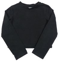 Černé crop triko Next