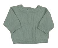 Světlezelený žebrovaný svetr Matalan