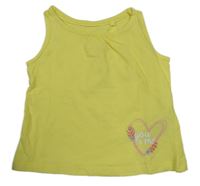 Žlutý top se srdíčkem Lupilu