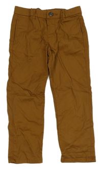 Hnědé plátěné chino kalhoty H&M