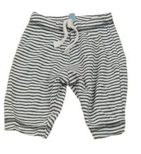 Bílo-antracitové pruhované tepláky John Lewis