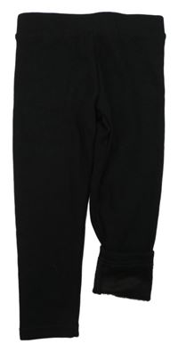 Černé zateplené legíny Primark