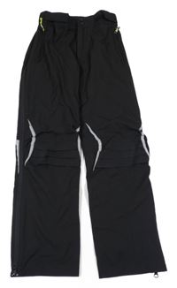 Černé outdoorvé kalhoty Oxylane