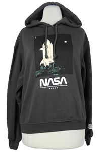Dámská tmavošedá mikina s logem NASA a kapucí H&M