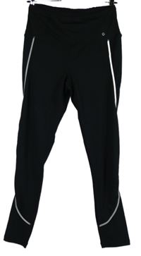 Dámské tmavomodré sportovní legíny s proužky Tchibo 