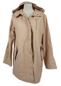 Dámský světlerůžový nepromokavý jarní kabát s kapucí New Look 