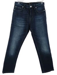 Pánské tmavomodré slim fit rifle vel. 32S