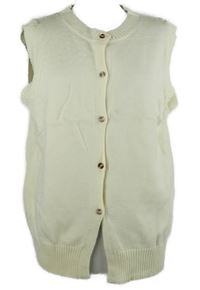 Dámská smetanová svetrová propínací vesta Yozy 