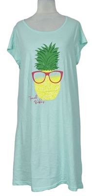 Dámská světlemodrá noční košile s ananasem George 
