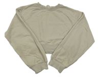 Světlebéžová crop mikina H&M