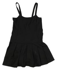 Černé plátěné šaty H&M