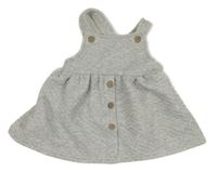 Světlešedá tepláková laclová sukně 