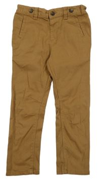 Hnědé plátěné kalhoty TU