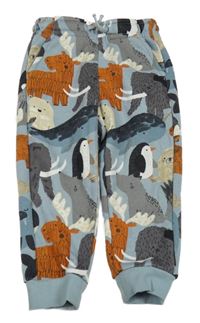 Modré tepláky s zvířaty Nutmeg