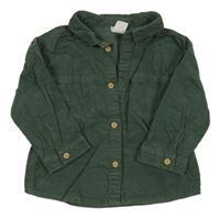 Khaki manšestrová košile H&M