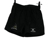 Pánské černé šusťákové kraťasy s nápisem Gilbert