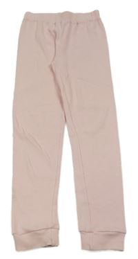 Světlerůžové žebrované legíny Minoti