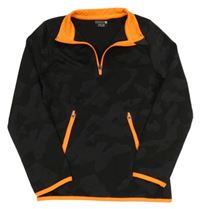 Černá army sportovní mikina se stojáčkem Ergeenomixx