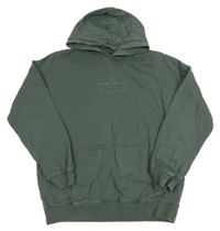 Zelenošedá mikina s nápisem a kapucí M&S