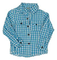 Modro-bílá kostkovaná košile 