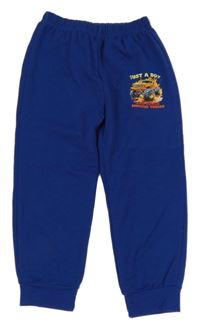 Kobaltově modré tepláky s monster truck