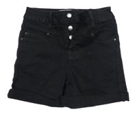 Černé riflové kraťasy New Look