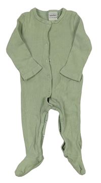 Khaki žebrovaný overal Antebies