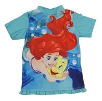 Tyrkysové UV tričko s Ariel Disney
