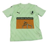 Světlezelené sportovní tričko s potiskem Puma
