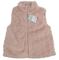 Světlerůžová kožešinová zateplená vesta Primark